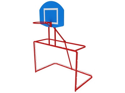 Ворота хоккейные с баскетбольным щитом и кольцом СИ 6.152